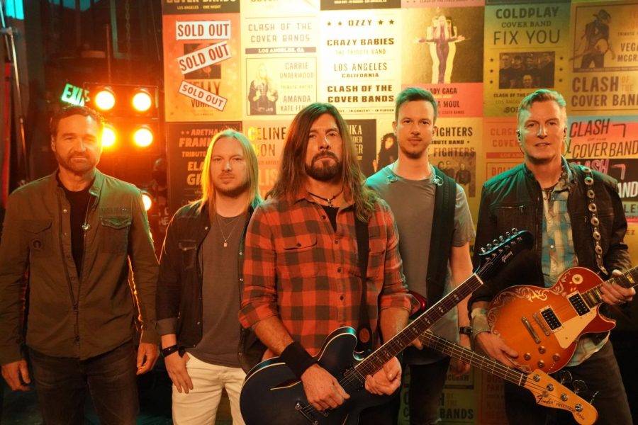 When performing onstage, the Fooz Fighters share a strong resemblance with their musical inspirations.