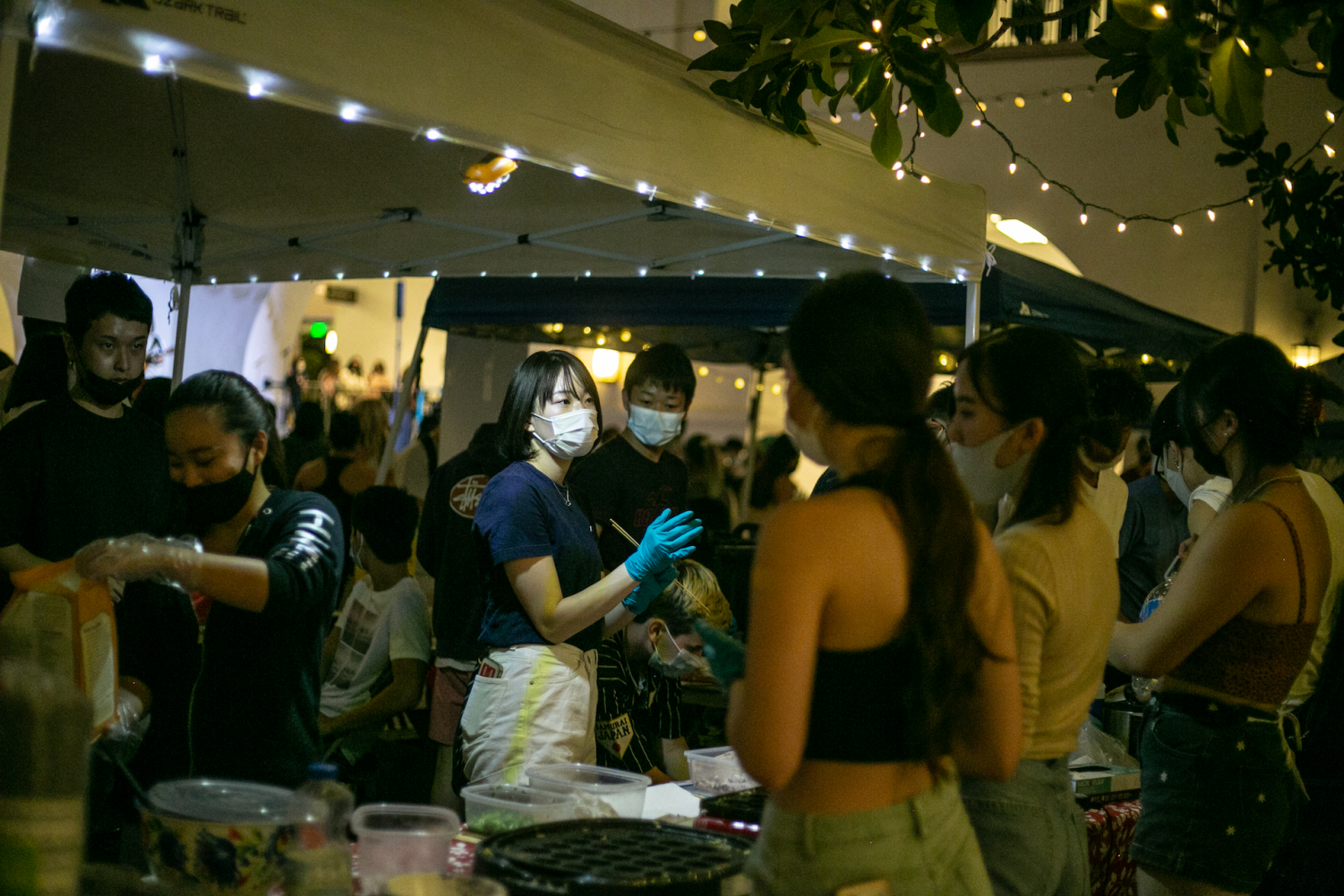 The APIDA Night Market presented multiple stalls with student organizations selling food and drinks on Thursday, Oct. 28.
