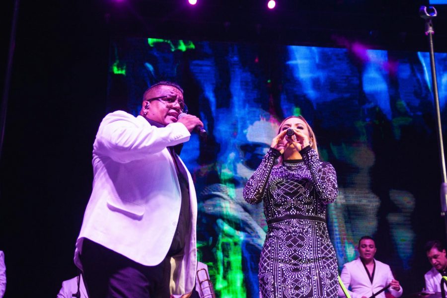 (Left) Ivan Rodriguez, (Right) Guadalupe Mejía Avante performing together.
