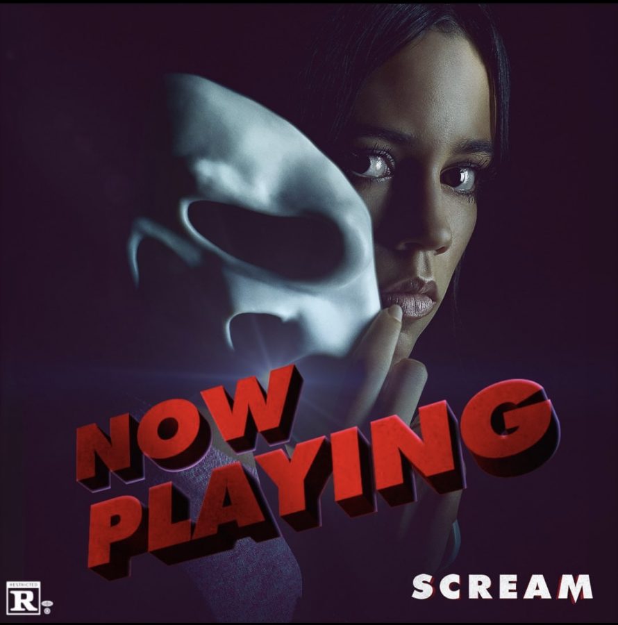 Alternative poster for Scream (2022) featuring Jenny Ortega, one of the new stars of the Scream franchise.