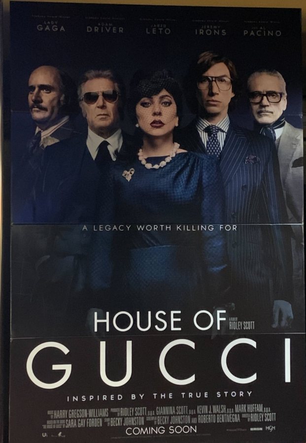 Poster+for+House+of+Gucci+showing+the+high-profile+cast+starring+in+the+film.