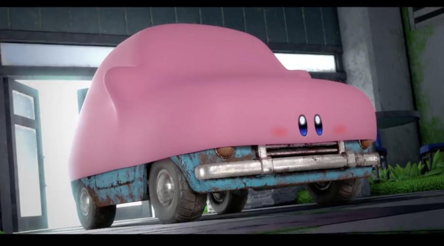 Kirby and the Forgotten Land allows players to swallow objects in the game, including cars. 