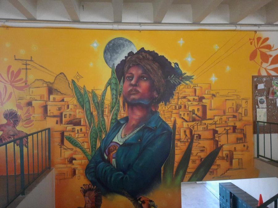 Mural de Marielle Franco fue creado por  el baiano Eder Muniz 