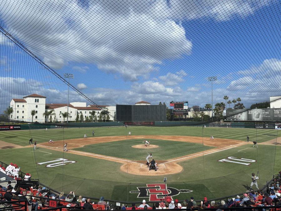 The Aztecs played host to the Arizona State University Sun Devils, taking the final game of a three game series to avoid a weekend sweep. 