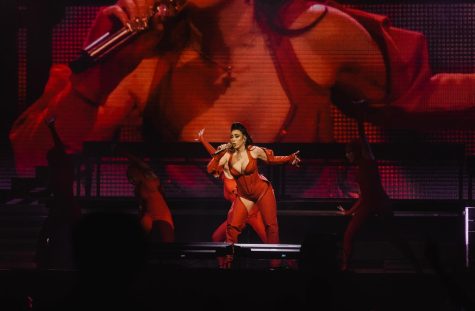 Singer Kali Uchis draws full attention from the crowd with her 15-song performance at Pechanga Arena on Feb. 10. 