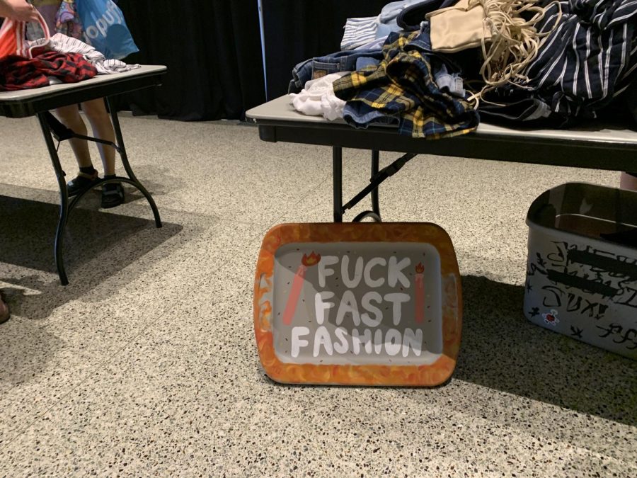 Partnering with GreenFest, the club F*** Fast Fashion helped spread awareness about the dangers of fast fashion at GreenFests Swap Shop in Montezuma Hall on Thursday, April 7.