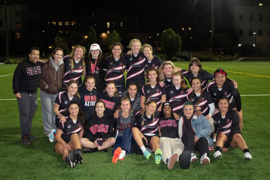 The SDSU women's rugby team will be taking part in their first National Championship.