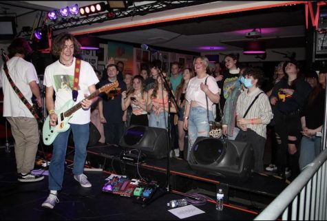 Sitting on Stacy perform for a standing room crowd of fans at the Big Room Bar on Friday, April 1, 2022 in Columbus, Ohio.