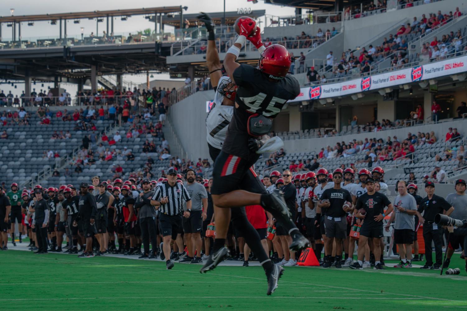 5 Things to Watch: Aztecs football preseason camp includes questions on  both sides of scrimmage - The San Diego Union-Tribune