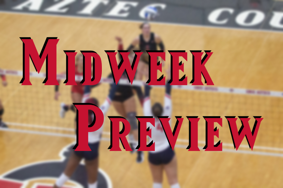 The Daily Aztecs Midweek Preview graphic for Sept. 14, 2022.