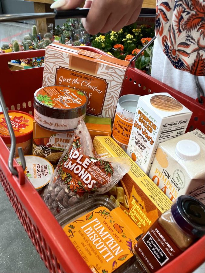 Some fall themed foods at Trader Joe's. 