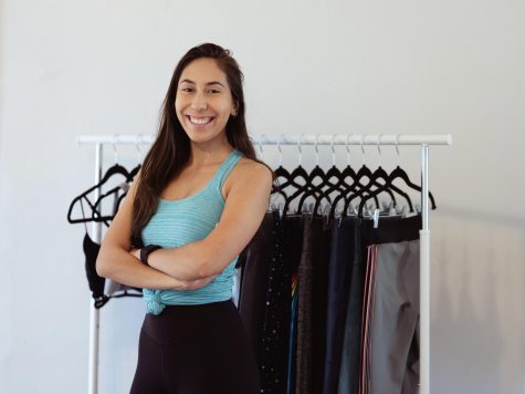 Ali Dieguez and her resale buisness of active wear clothing. 