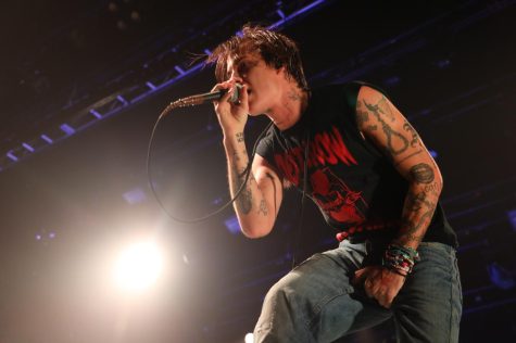 jxdn gets up close and personal with the audience at The Observatory on Monday, Apr. 17.