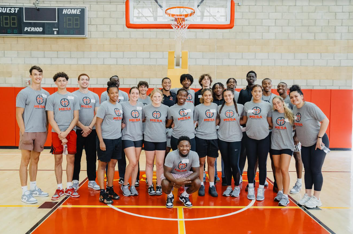 The MESA athletes pose for a quick photo at the MCCS camp on July 22, 2023.