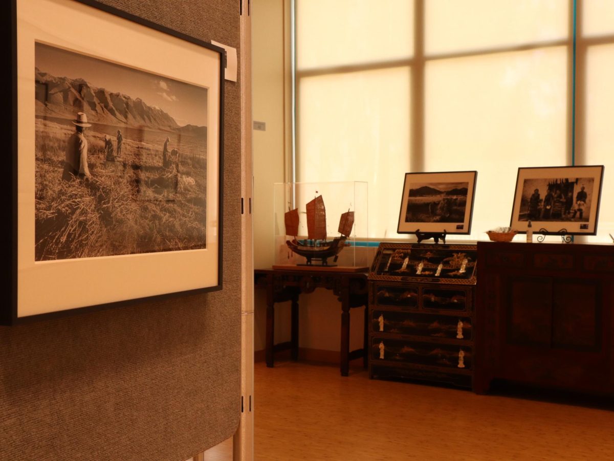 Qinzhe Lawrence Cais photographs portraying Tibet on display in the SDSU Chinese Cultural Center.