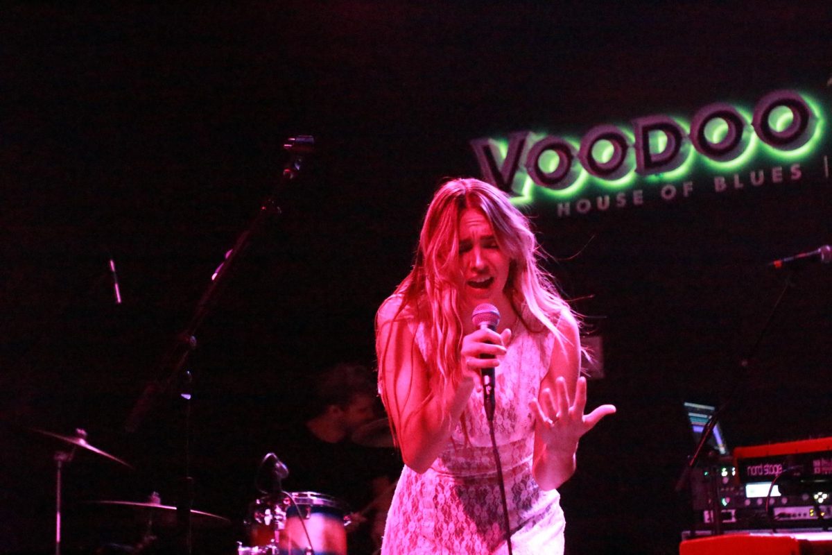 Katelyn Tarver sings at Voodoo Room on Oct. 5.