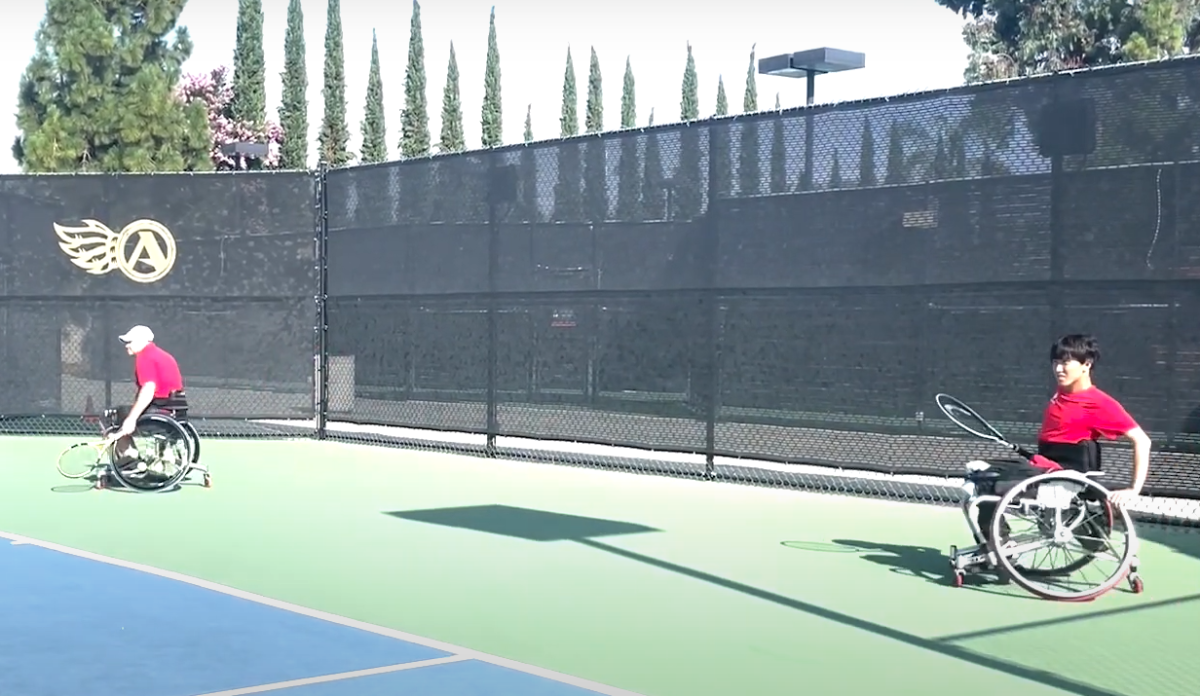 SDSU Wheelchair Tennis athletes had the opportunity to showcase their impressive tennis skills in the second annual wheelchair tournament