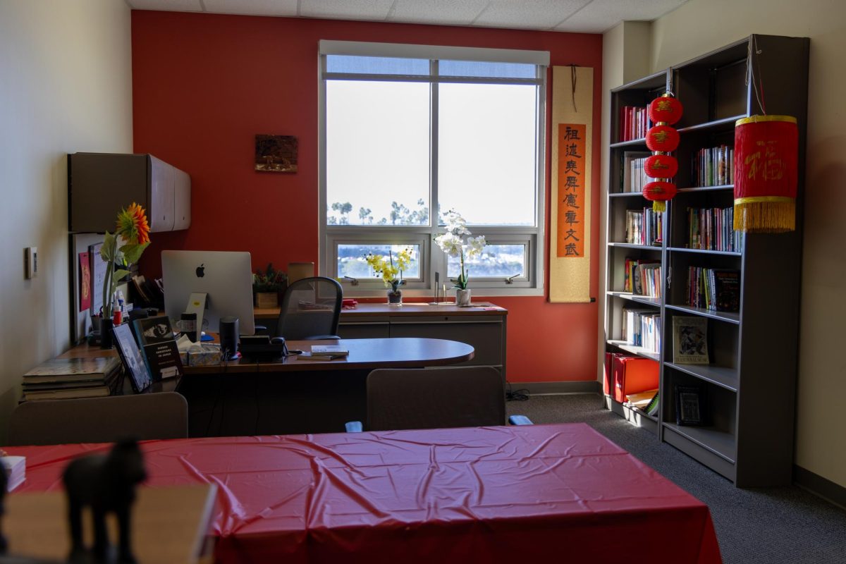 A room in San Diego State Universitys Arts and Letters building is designated for the Center for Asian and Pacific Studies on December 15, 2024