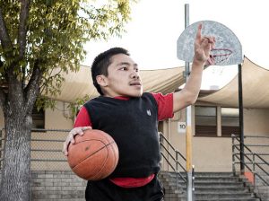 Mac Pham commands the court during a photoshoot on April 9, 2024.
