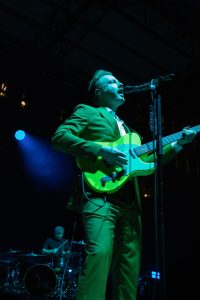 Alex Trimble has fronted Two Door Cinema Club since they formed in Northern Ireland in 2007. The upbeat, indie pop and techno instrumentals during their May 17, 2024 show complimented Trimble’s signature high-pitched voice.