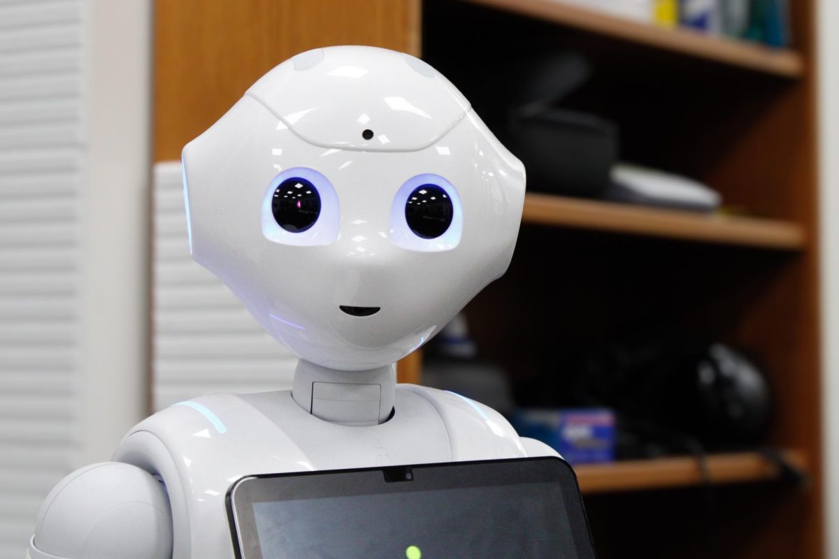 Pepper demonstrates its interface capabilities at the James Silberrad Brown Center for Artificial Intelligence at San Diego State University on April 17, 2024. 