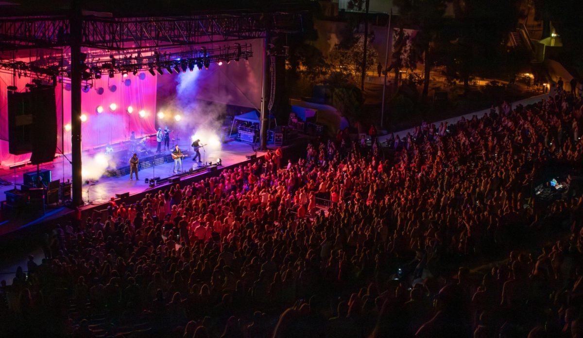 Vance Joy and band performs on the main stage at Cal Coast Credit Union Open Air Theatre on September 6, 2024.