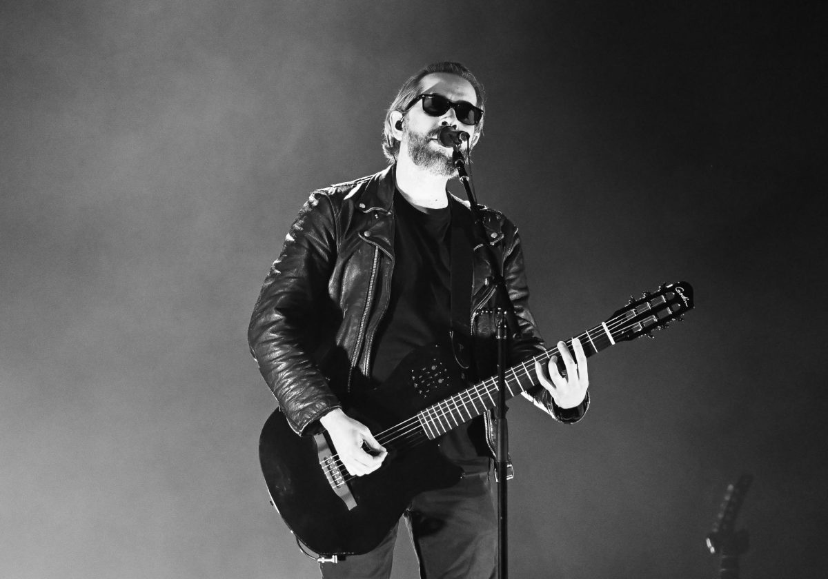 Greg Gonzalez of Cigarettes After Sex performs at the X's World Tour at the Viejas Arena on Oct. 7, 2024 in San Diego.