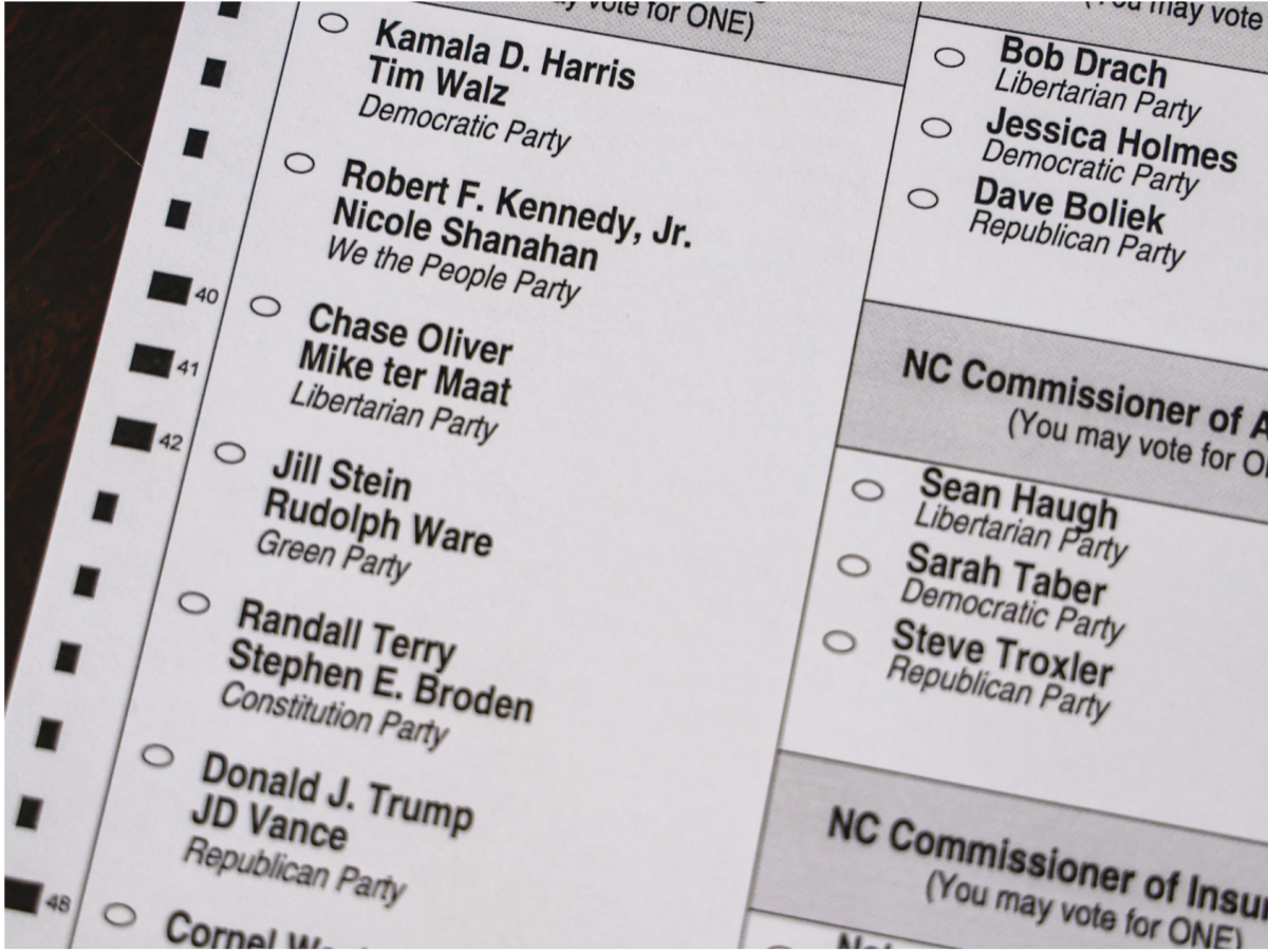 A ballot for this year's election in taken on Sept. 5, 2024. Courtesy of AP Photo/ Nell Redmond.