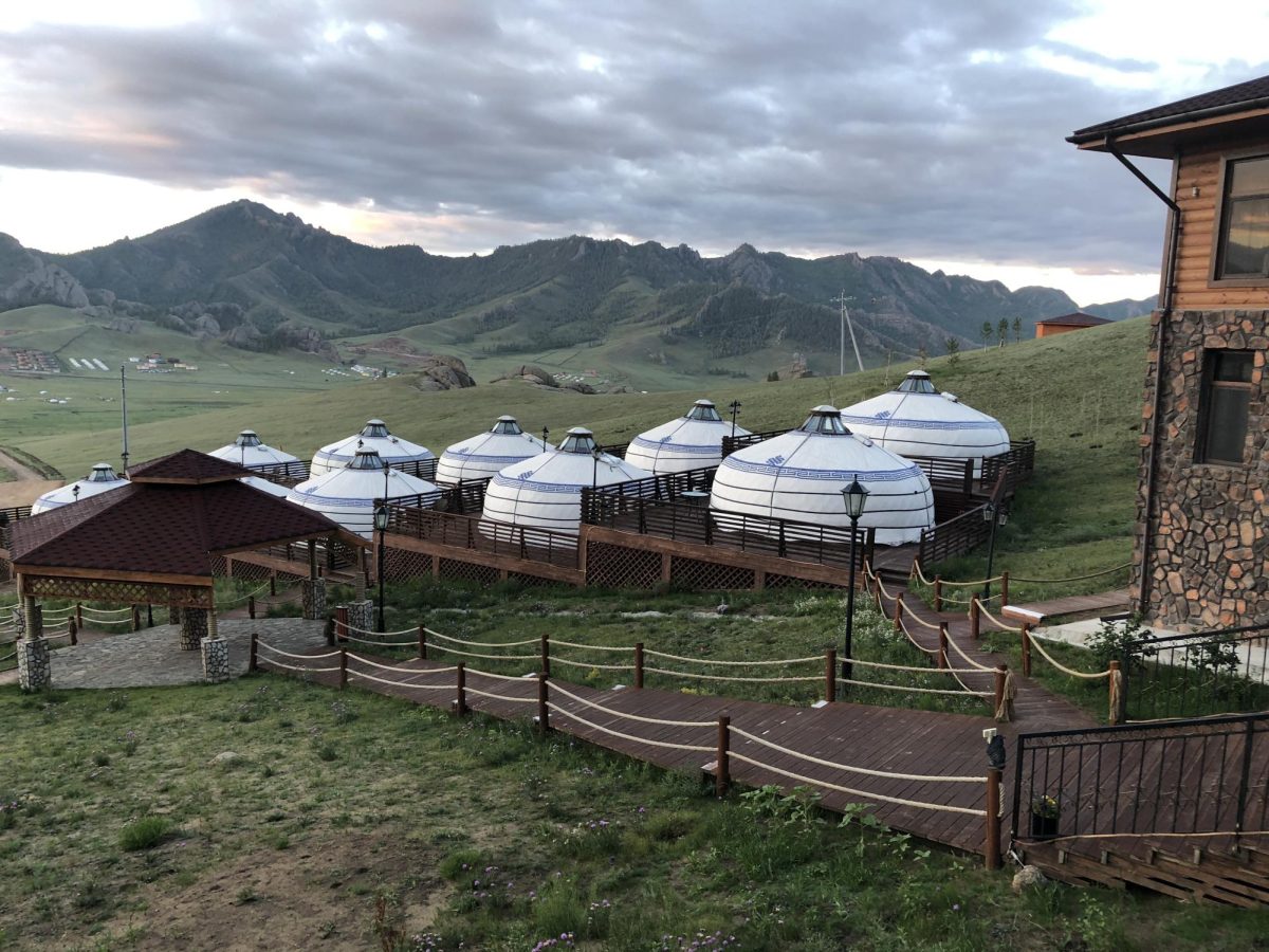 Pictured above are traditional homes in Mongolia, also known as yurts. Photo is courtesy of the Global Neighborhood Project.