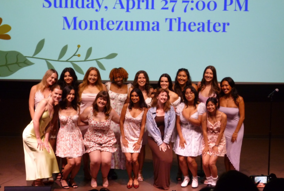 The Sirens of State pose after their spring concert 
