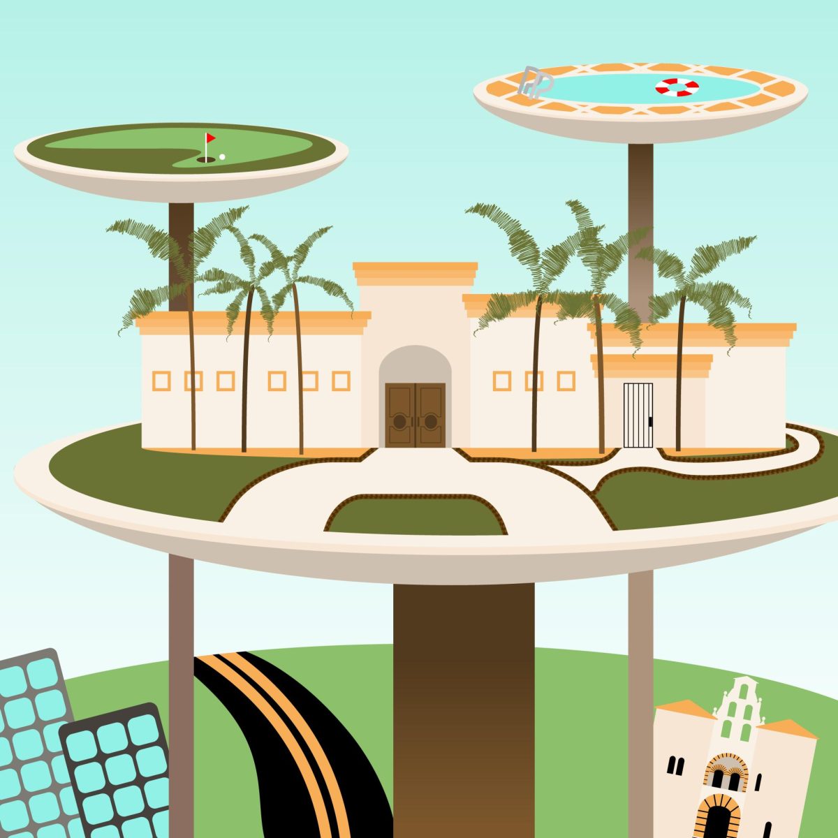Graphic of Adela de la Torre's residence.