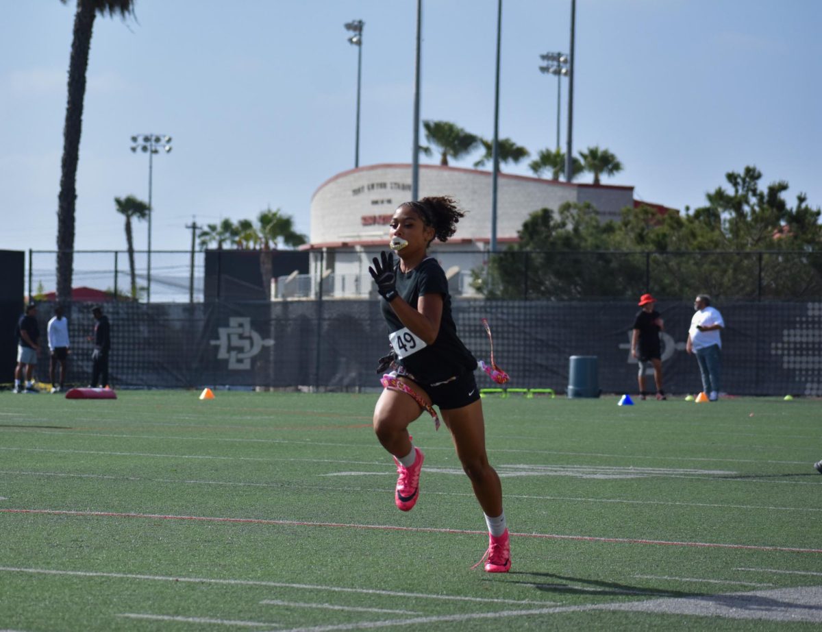 NIL Aztec Link Student-athlete participates in a timed sprint practice on Saturday June 21, 2025 at the PG 610 field.