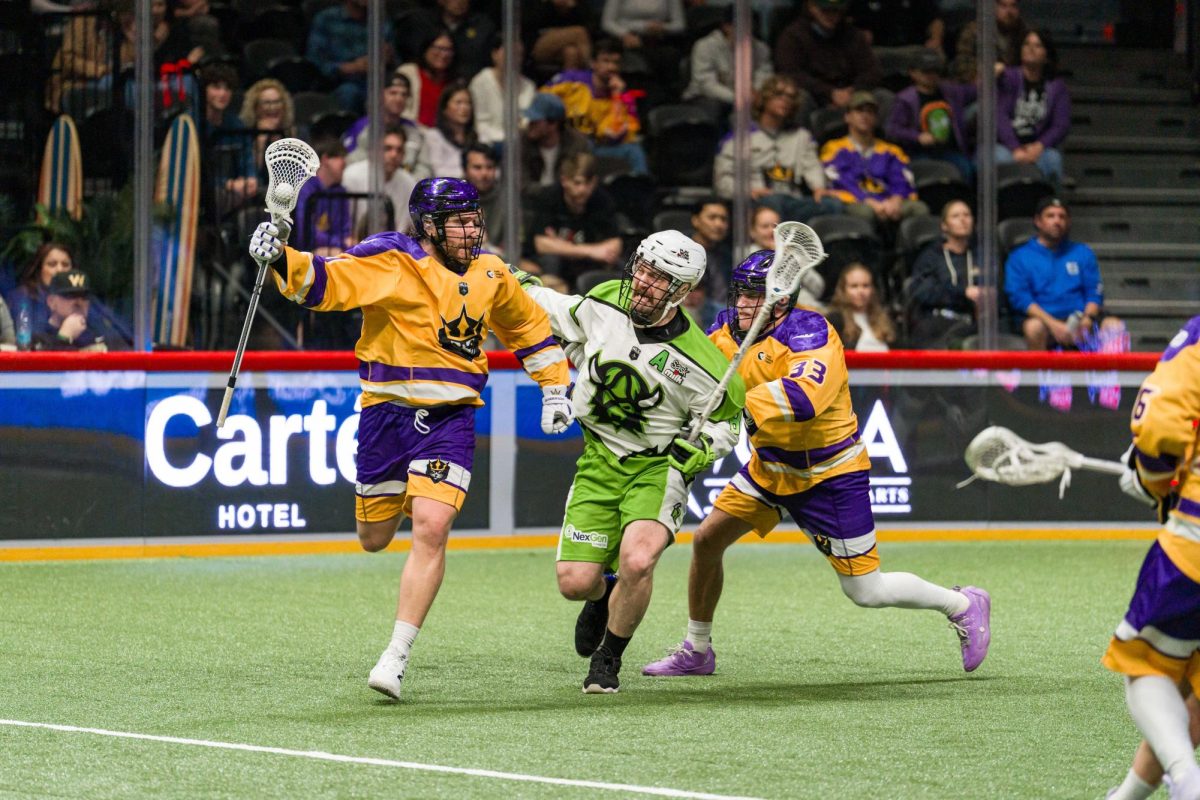 San Diego Seals led the Saskatchewan Rush six goals to four, but the No. 1-ranked team came back to dull the Seals 12-9. Image courtesy of the San Diego Seals 
