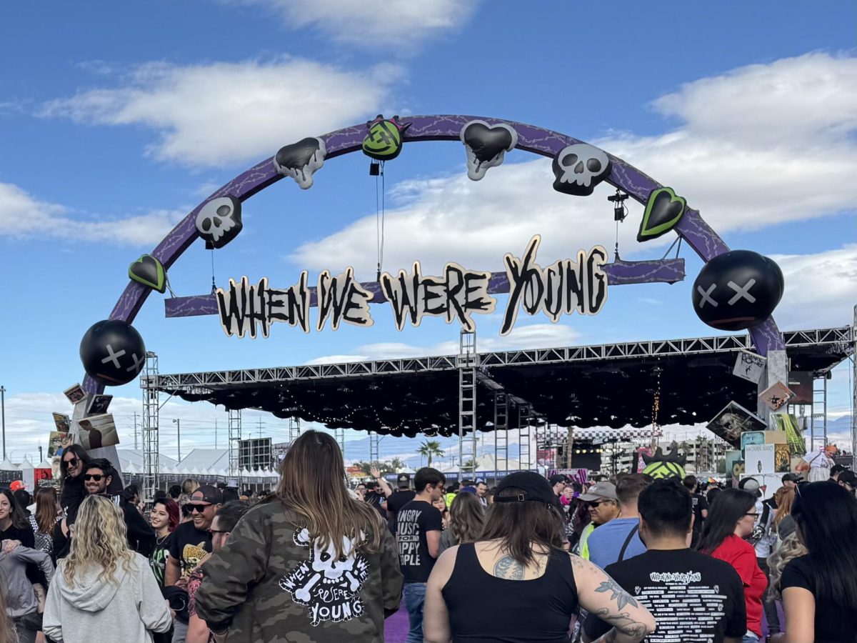 Stage setup at When We Were Young Festival in Las Vegas on October 19, 2024