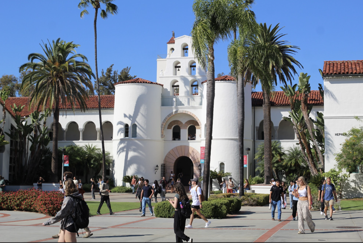A still shot of Hepner Hall.