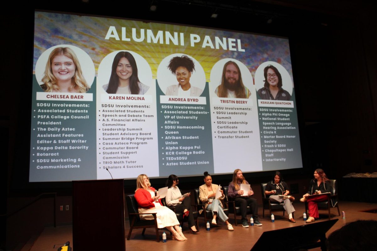 Five SDSU alumni spoke on their failures and successes that shaped their careers, as well as offered advice from a mature perspective.
