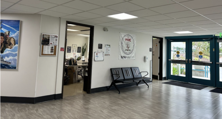 A still shot of the PARC Center. 