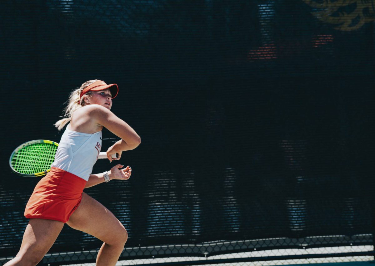 Photo from Jayna Clemens comeback run in her singles matchup vs. Hams Metwally.