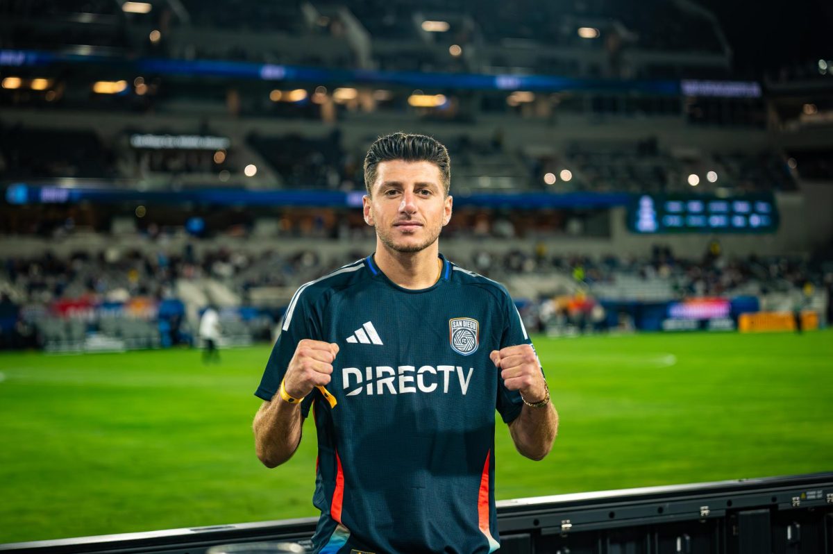 Jonny Mansour at San Diego FC Game ahead of Fight Night