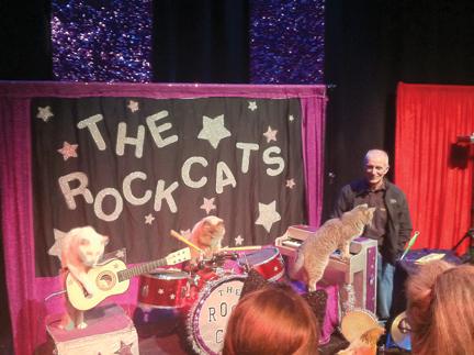 The music playing, feat-performing Acro-Cats will make a stop in Los Angeles before heading back to Chicago. | Courtney Rogin, Staff Rriter