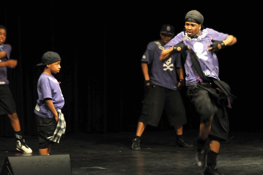 Junkyard Dance Crew performing at the BSSO event last Wednesday. Many other artists and speakers participated to show their support for Haiti. | dustin michelson, Staff Photographer