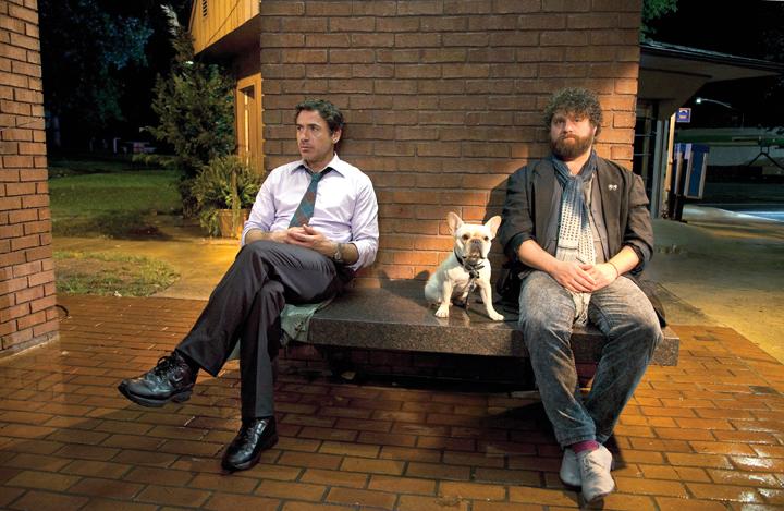 (L-r) ROBERT DOWNEY JR. as Peter and ZACH GALIFIANAKIS as Ethan in Warner Bros. Pictures­ and Legendary Pictures comedy a Warner Bros. Pictures release.