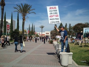 Neil Konitshek has been coming to SDSU to preach for 25 years. Some students dont appreciate his tactics or his message, while others welcome the dialogue often started by Neils presence.
