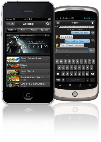 Aztec Gaming: Steam unveils mobile app