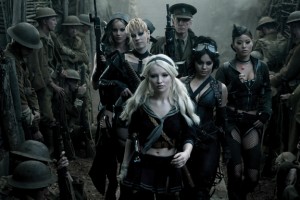 Emily Browning as Baby Doll leads her group of scantily dressed soldiers through a WWI-influenced battleground that exists entirely in Baby Doll’s mind as she dances. / Courtesy of Warner Bros.