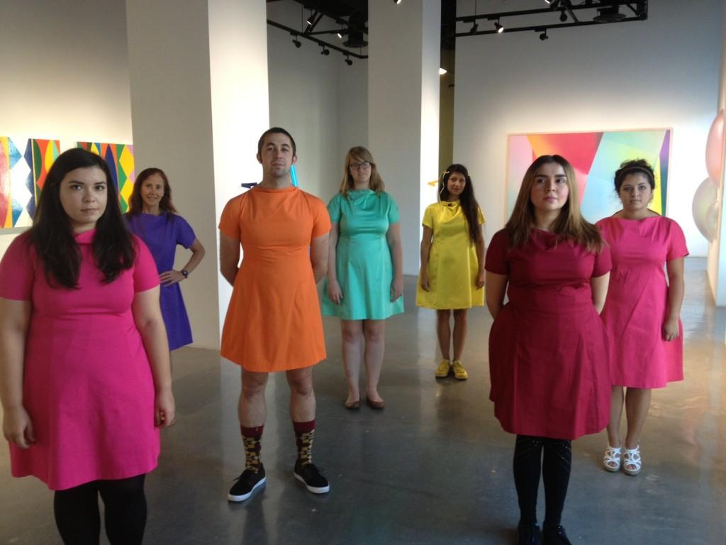 Colorful performance art at Downtown Gallery