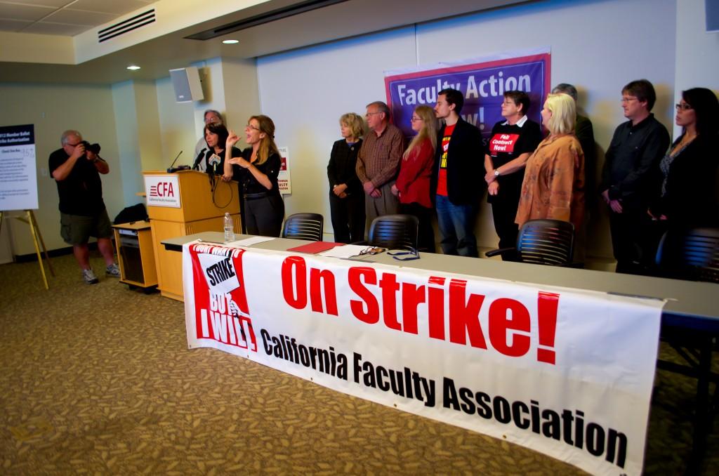 Potential CFA strike announced at CSU Long Beach. Haley Liddell, Daily 49er Photographer